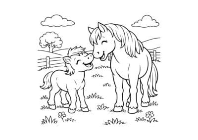 tegning af hest 116