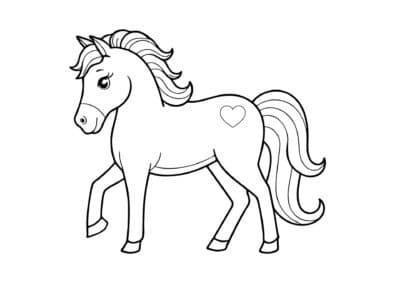 tegning af hest 82