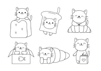 tegning af katte 71