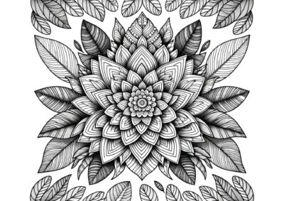 tegning blomst 10