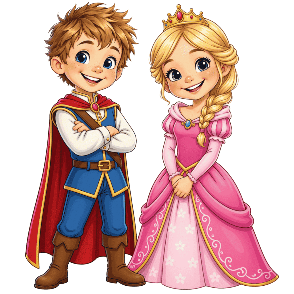 storm og sigga illustration prinsesser