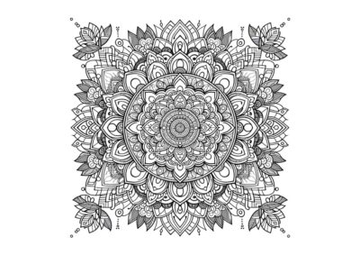 tegning af mandala 12
