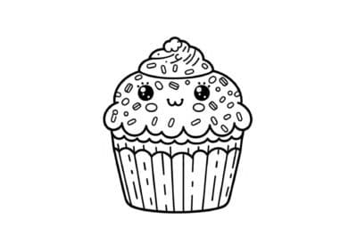 tegning af cupcake 4