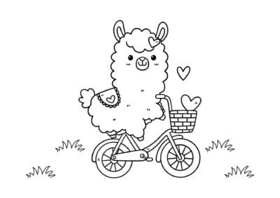 tegning af lama 9