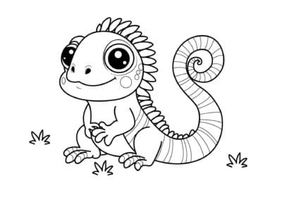 tegning af leguan 1