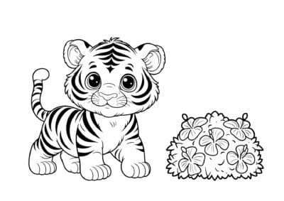 tegning af tiger 9