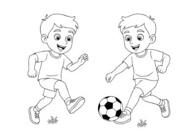 fodbold tegning 2 1