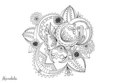 mandala tegning 121