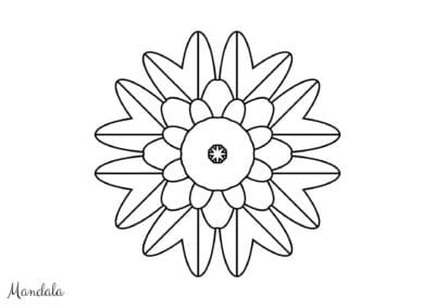 mandala tegning 138