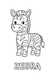 dyr med fem bogstaver zebra 1