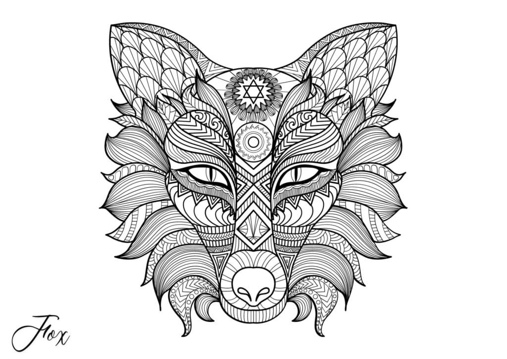 mandala tegning raev 4