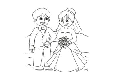 tegning af bryllup 4