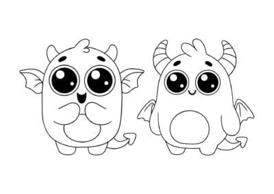 tegning af monster 25