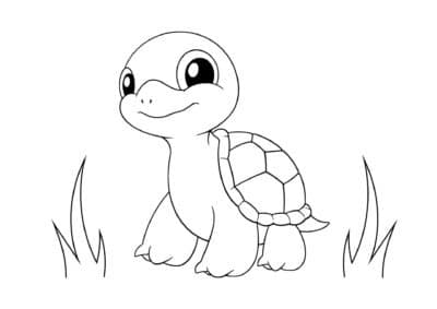 tegning af skildpadde 6