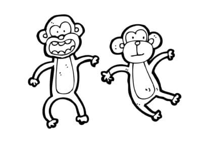 tegning af abe 13