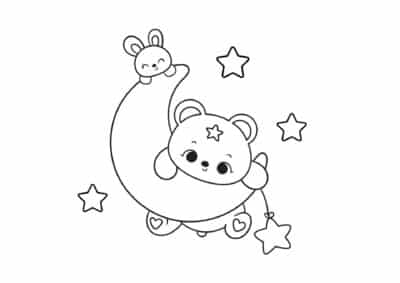 tegning af bamse 15