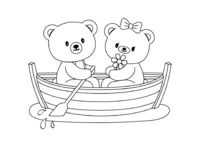 tegning af bamse 21