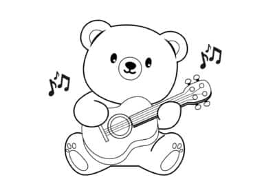 tegning af bamse 22