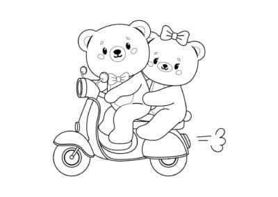 tegning af bamse 32