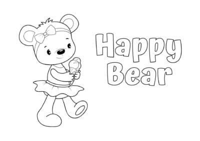 tegning af bamse 34
