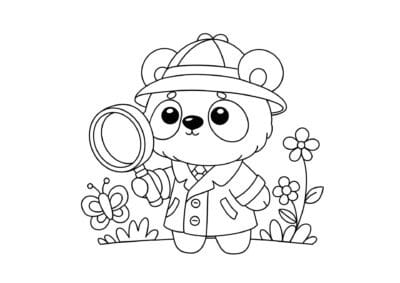 tegning af bamse 36