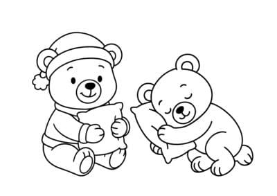 tegning af bamse 39