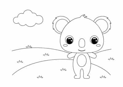 tegning af bamse 40