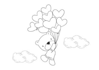 tegning af bamse 6