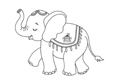 tegning af elefant 16