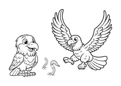 tegning af fugl 40