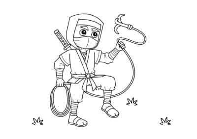 tegning af ninja 11