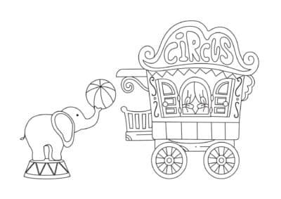 tegning af cirkus 1