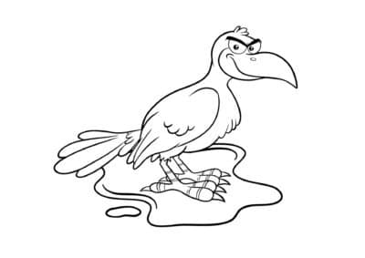 tegning af fugl 28