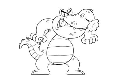 tegning af krokodille 5