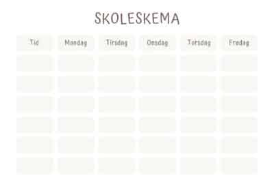 skoleskema 10