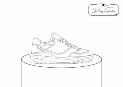 tegning af sneakers 2