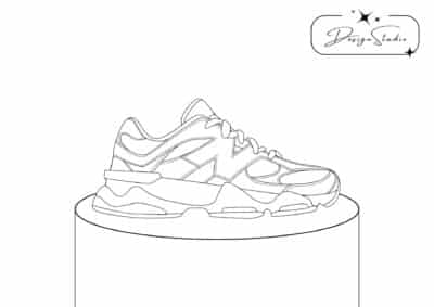 tegning af sneakers 3