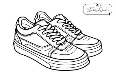 tegning af sneakers 7