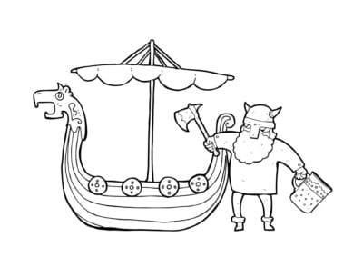 tegning af viking 8