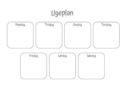 ugeplan 1