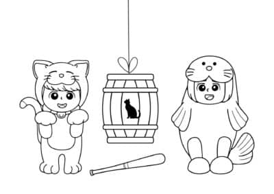 Tegning fastelavn 11