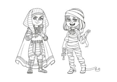 Tegning fastelavn 38
