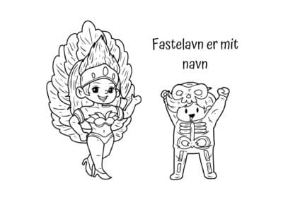 Tegning fastelavn 48