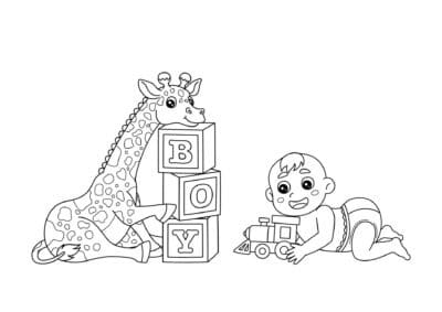 tegning af baby 1