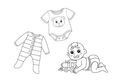 tegning af baby 2