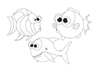 tegning fisk 10