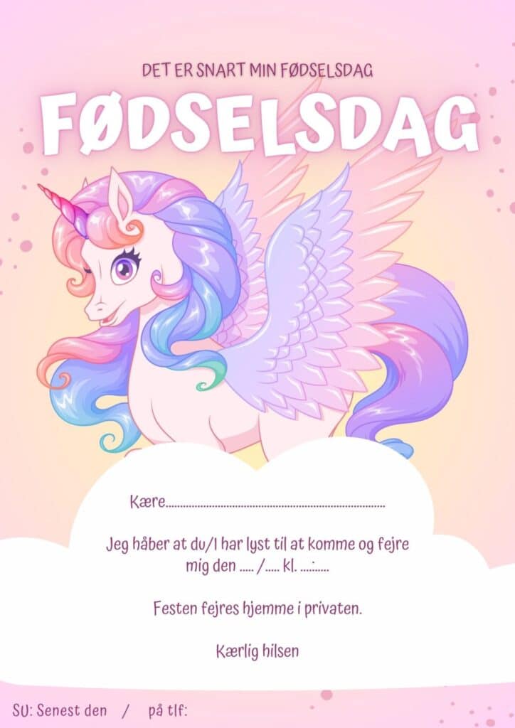 invitation foedselsdag enhjoerning 2