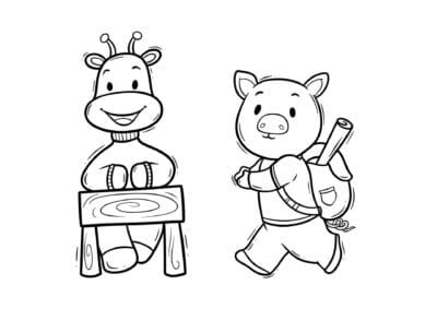 tegning af skoleelever 3