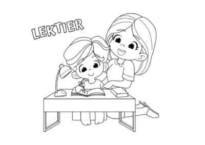 tegning af skoleelever 8