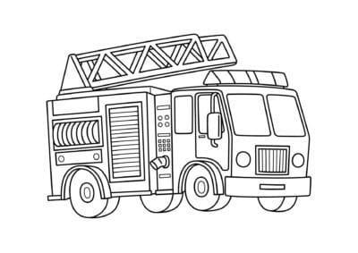 tegning brandbil 12